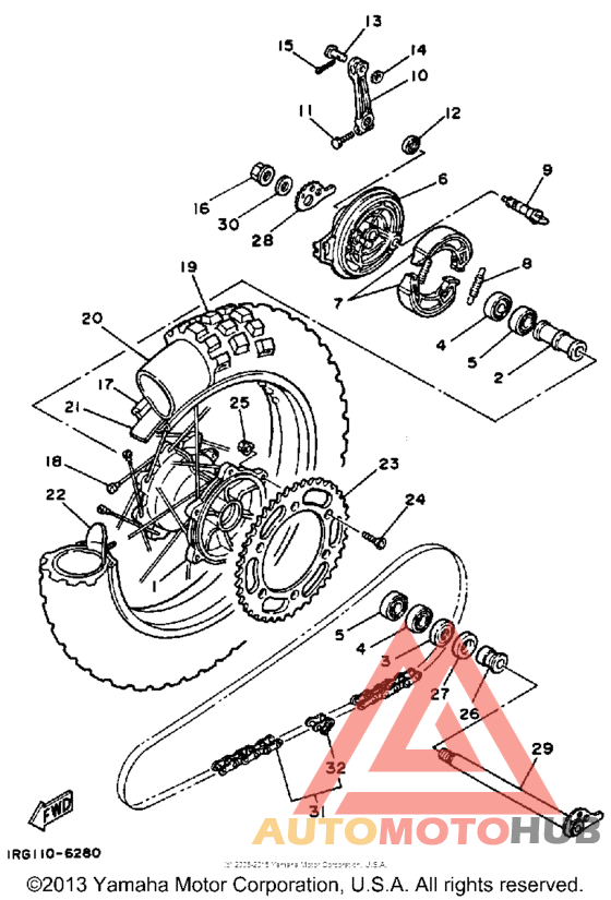 Переднее колесо