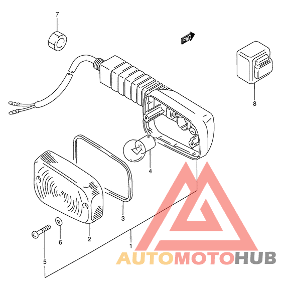 Rear turnsignal lamp
