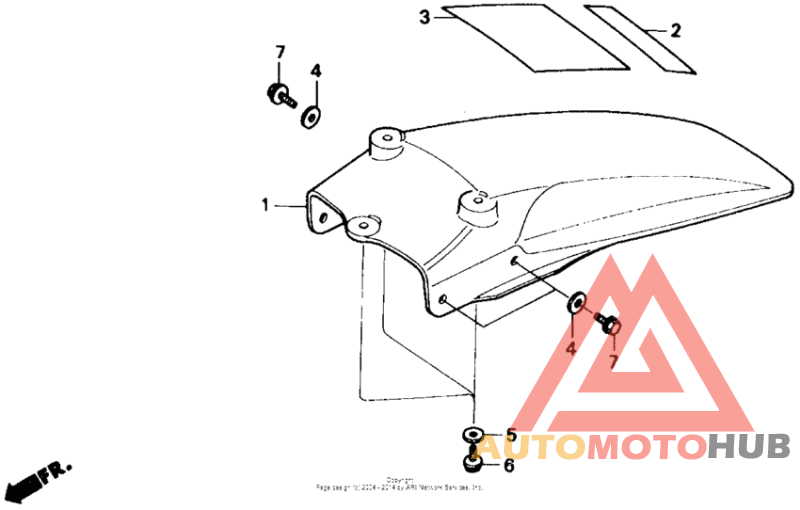 Задний бампер