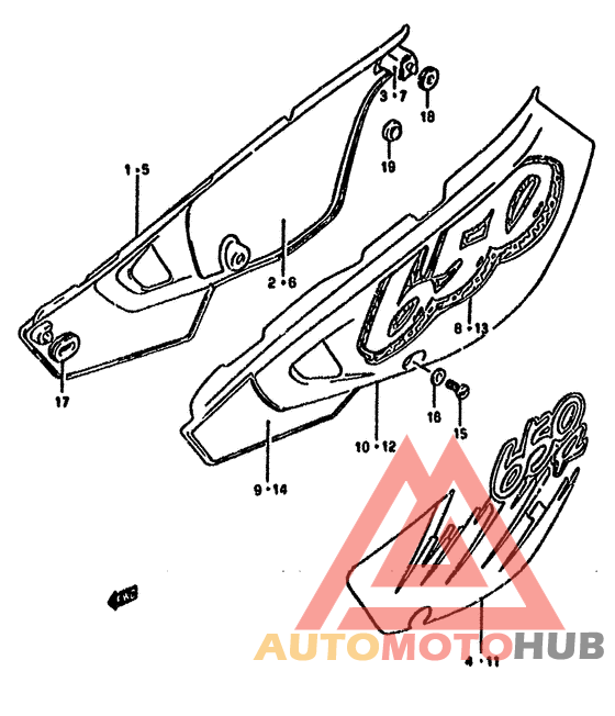 Обтекатель задний