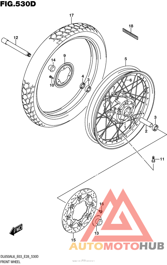 Front Wheel (Dl650Xal6 E28)