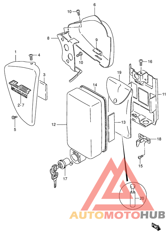 Обтекатель задний