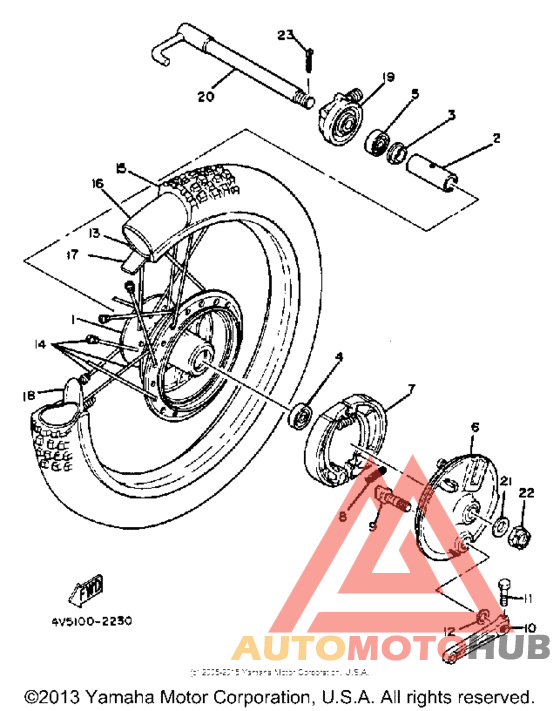 Переднее колесо