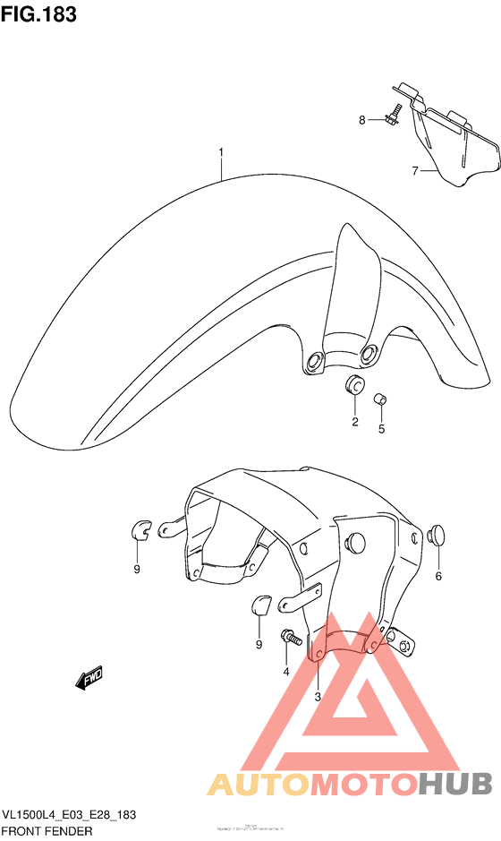 Front Fender (Vl1500Bl4 E28)