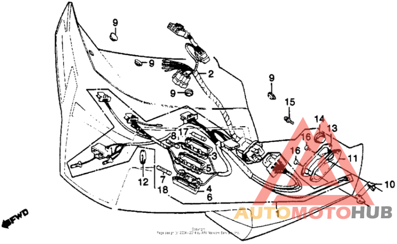 Gl500i fairing wire harness