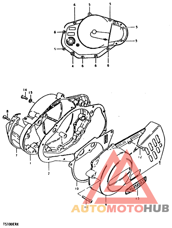 Crankcase cover ass`y  (v