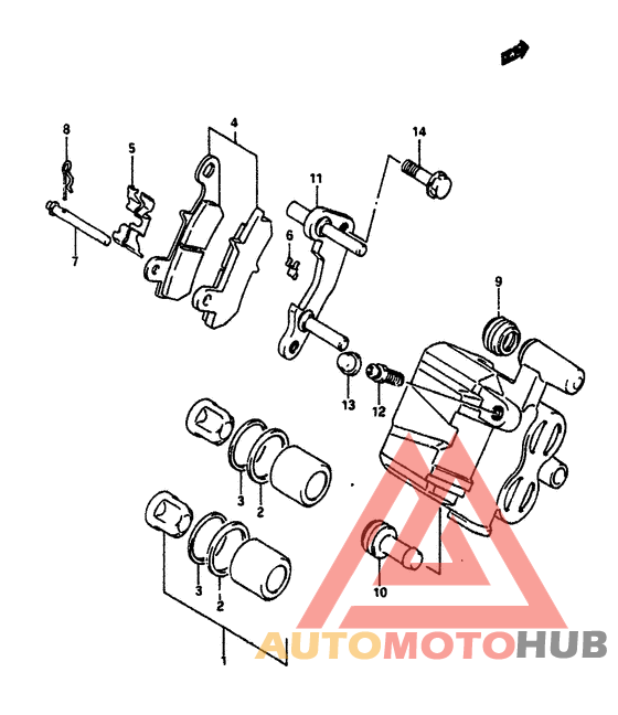 Задний суппорт