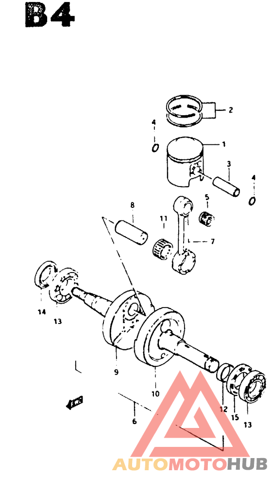 Вал коленчатый