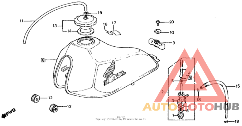 Fuel tank 84