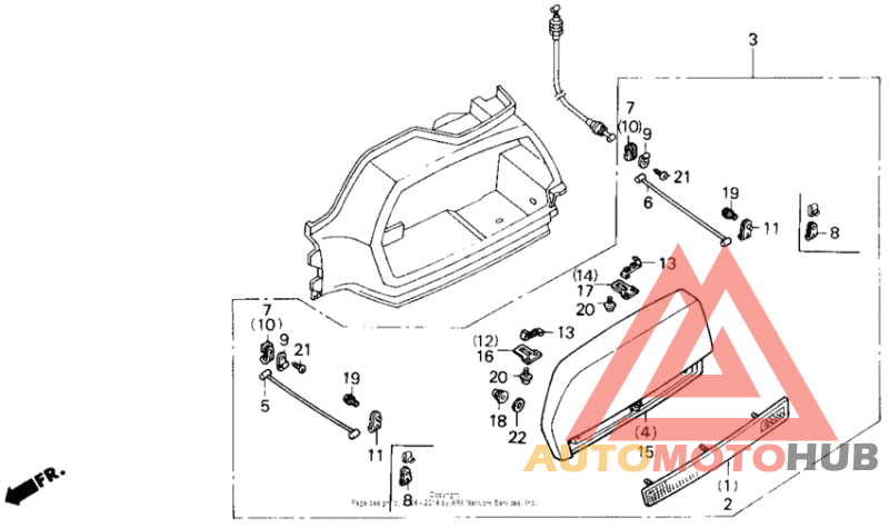 Saddlebag lid set 90