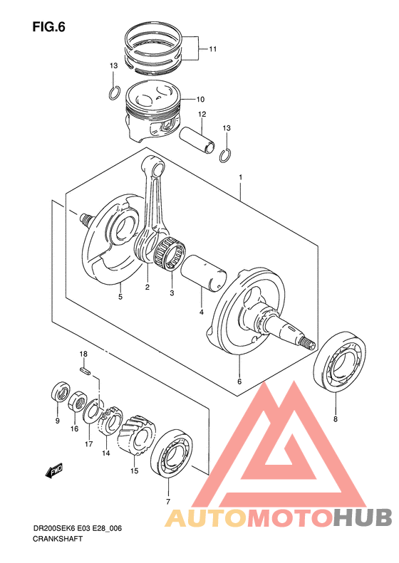 Вал коленчатый