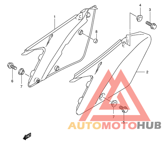 Обтекатель задний