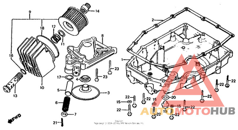 Oil filter + oil pump