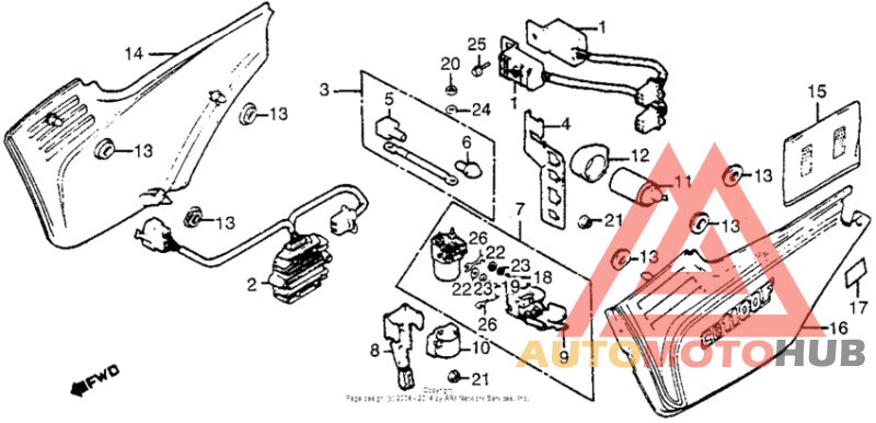 Side cover + spark unit + rectifier