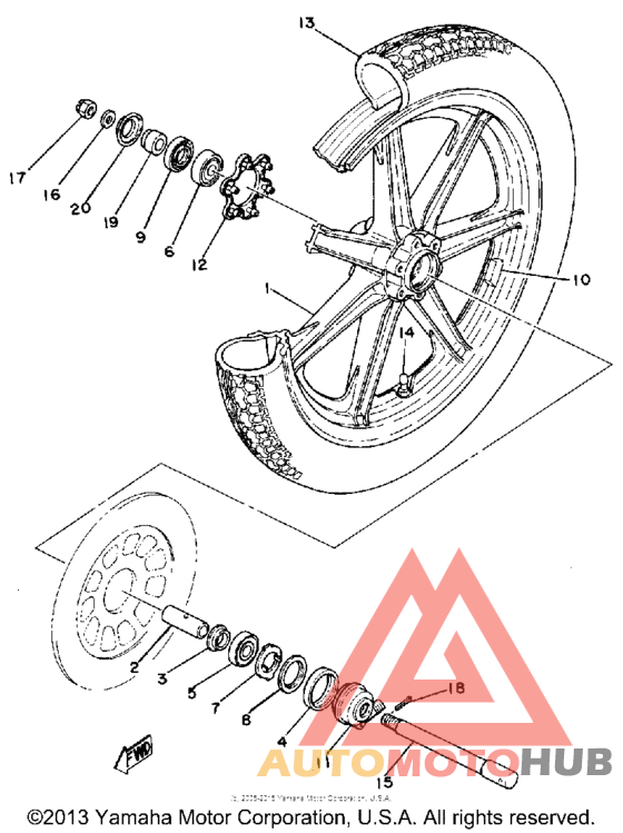 Переднее колесо