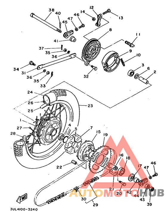 Переднее колесо