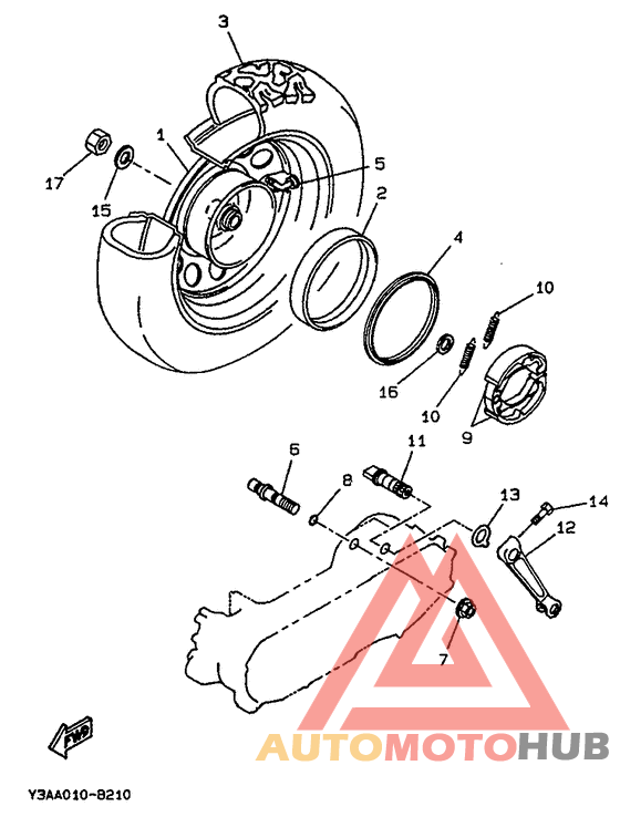Переднее колесо