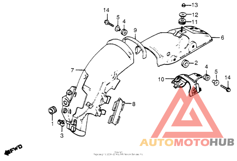 Задний бампер
