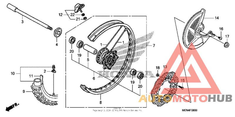 Переднее колесо