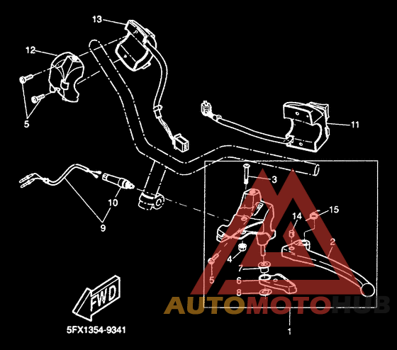 Handle switch. lever