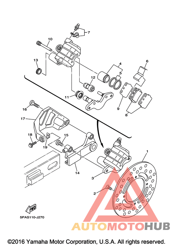 Задний суппорт