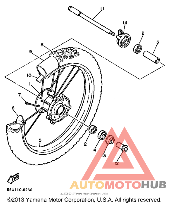 Переднее колесо