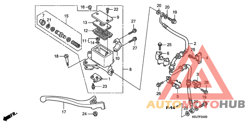 Fr. brake master cylinder