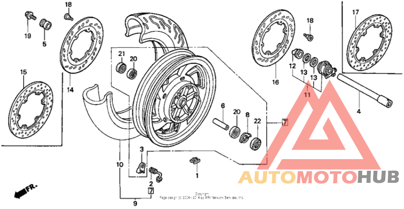 Переднее колесо