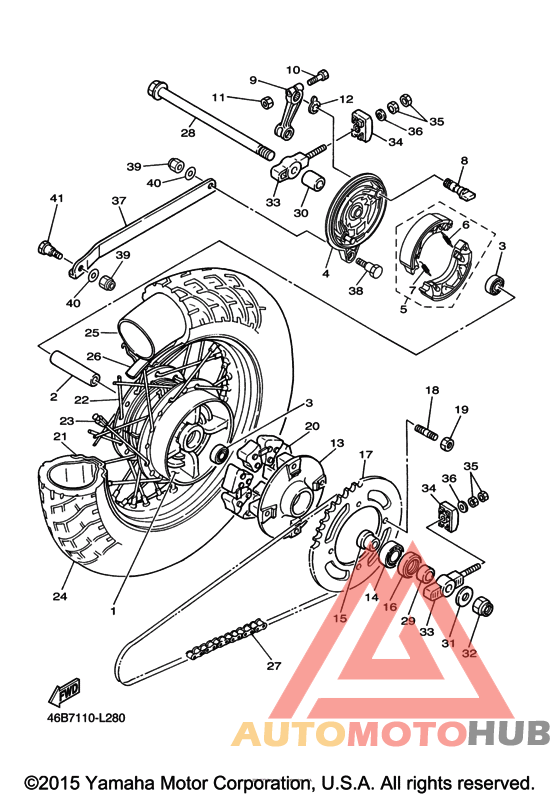 Переднее колесо