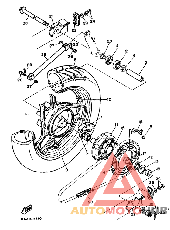 Переднее колесо