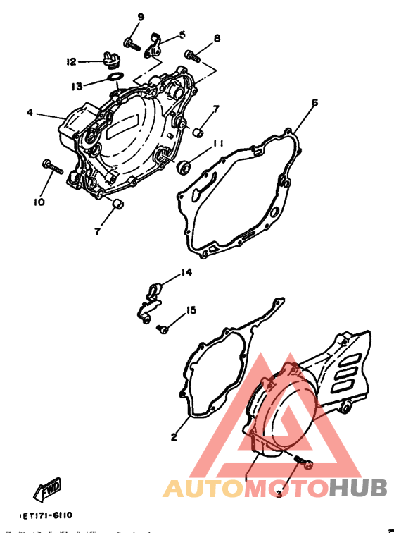 Crankcase cover ass`y  (v