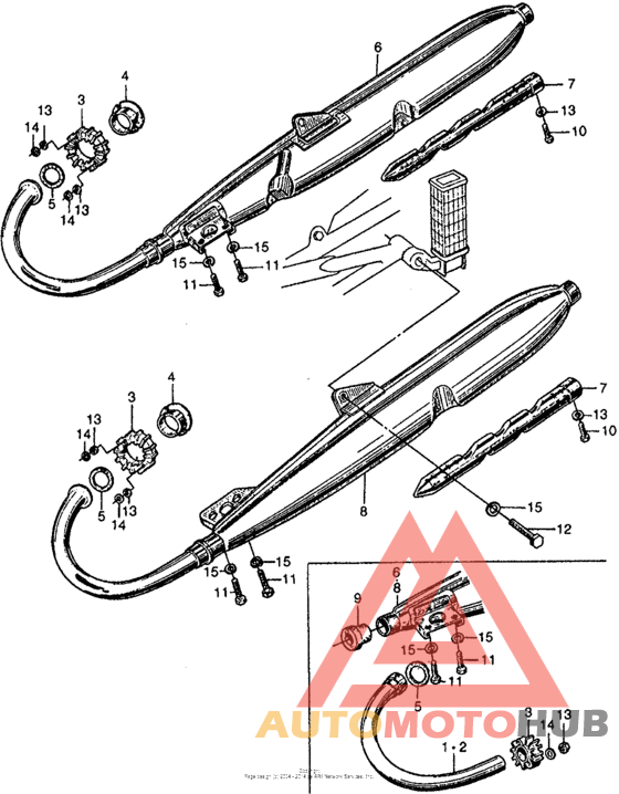 Cb160 muffler