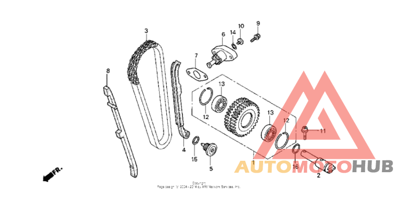 Cam chain + tensioner