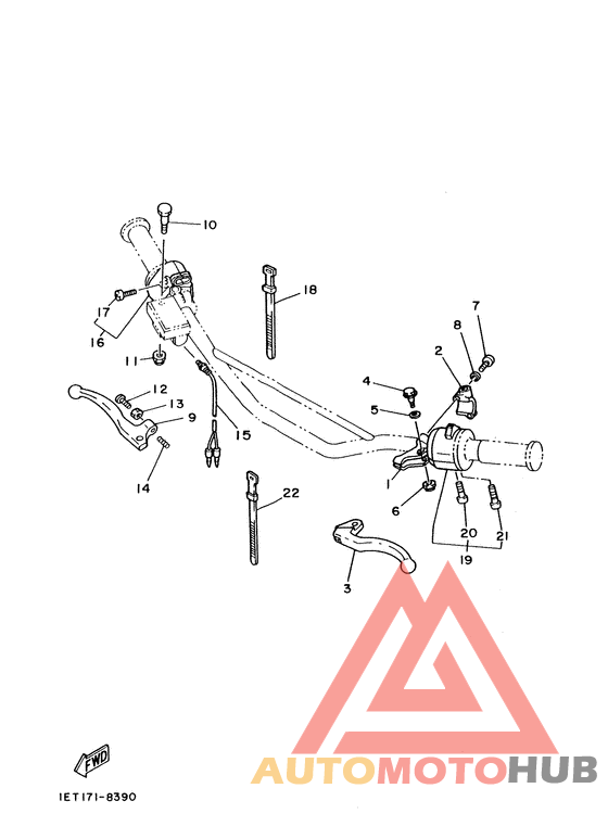 Handle switch. lever