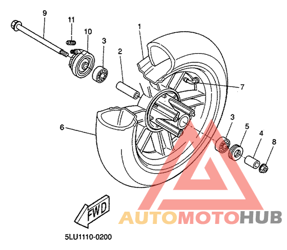 Переднее колесо