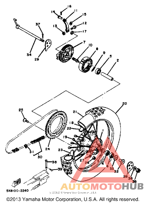 Переднее колесо