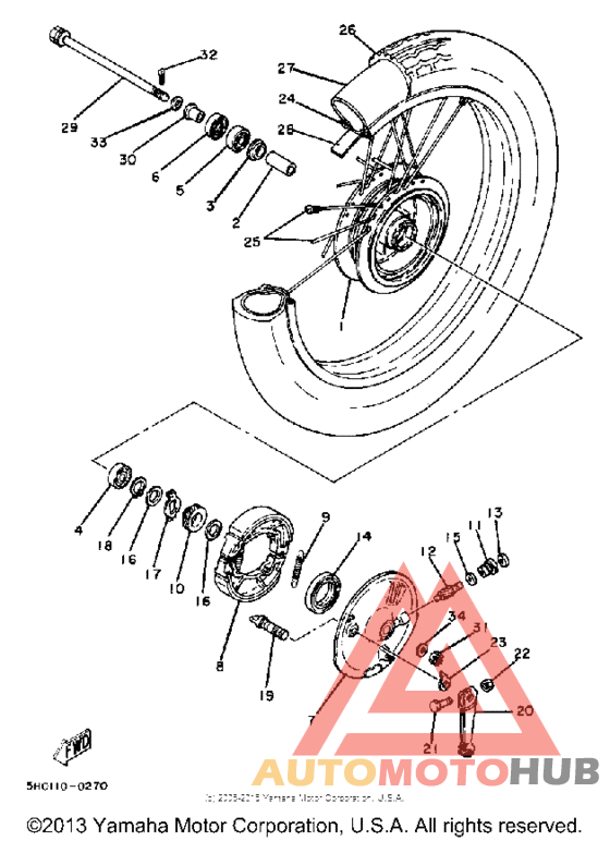 Переднее колесо