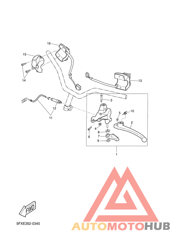 Handle switch. lever
