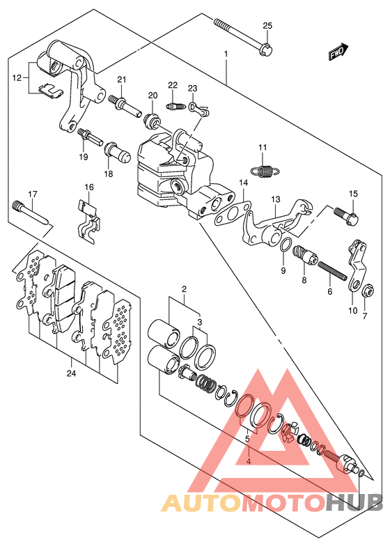 Задний суппорт