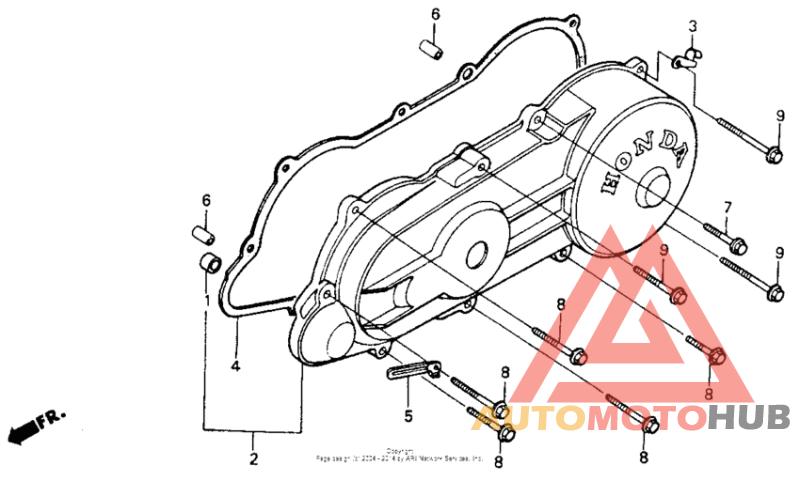 Left side cover 88-93