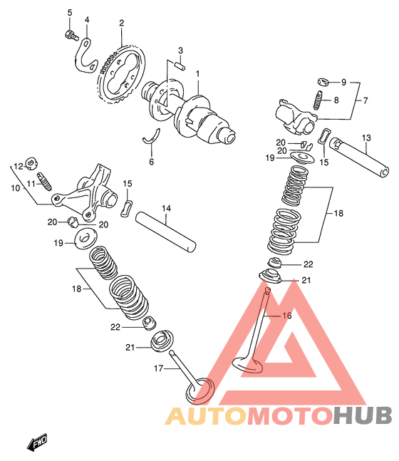 Распределительный вал-клапаны