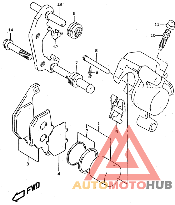 Передний суппорт