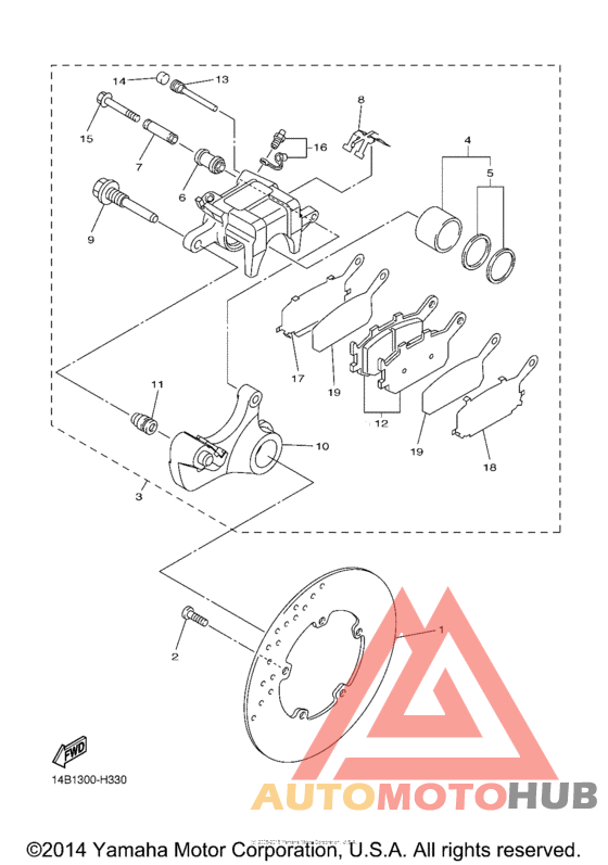 Задний суппорт