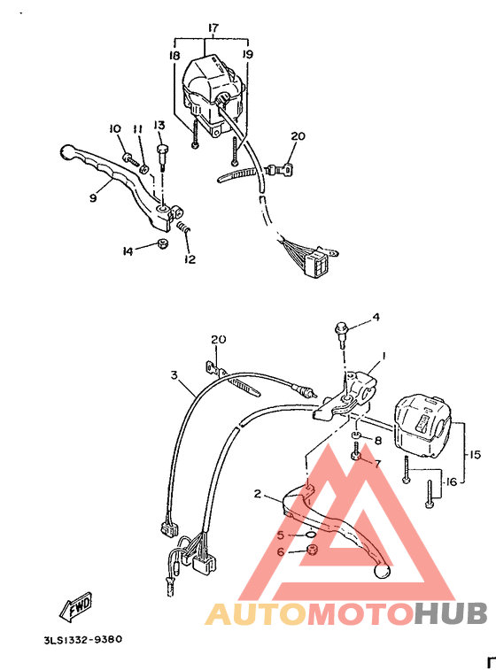 Handle switch. lever
