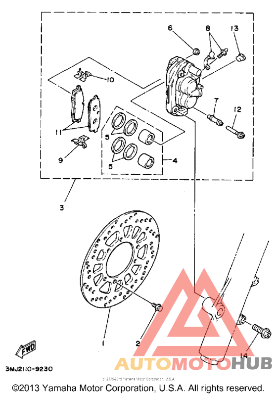 Передний суппорт