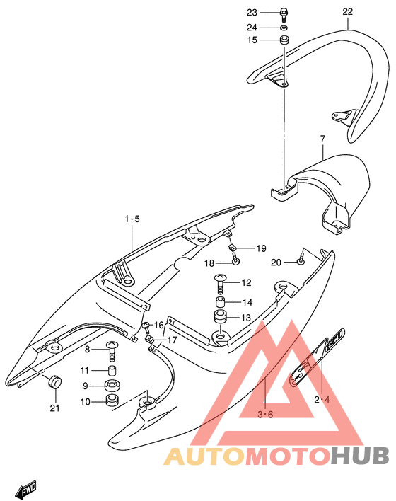 Обтекатель сидения