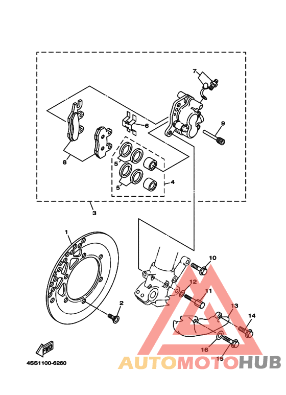 Передний суппорт
