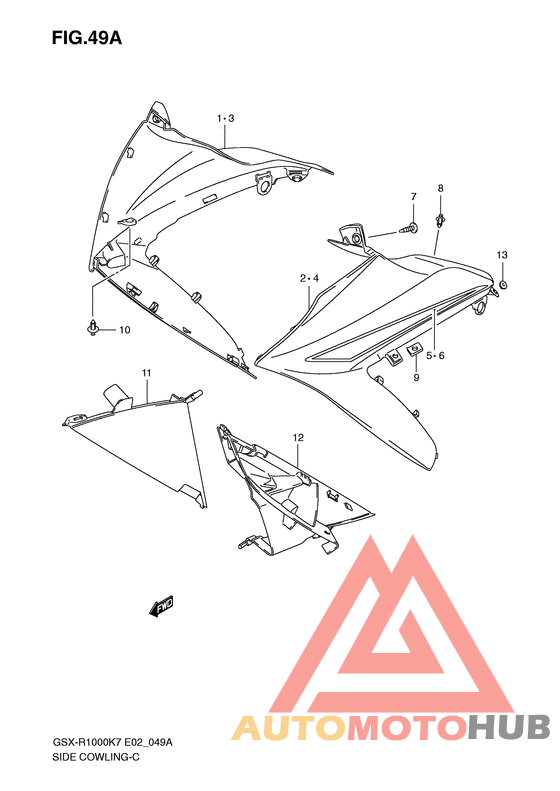 Side cowling