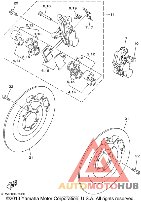 Передний суппорт