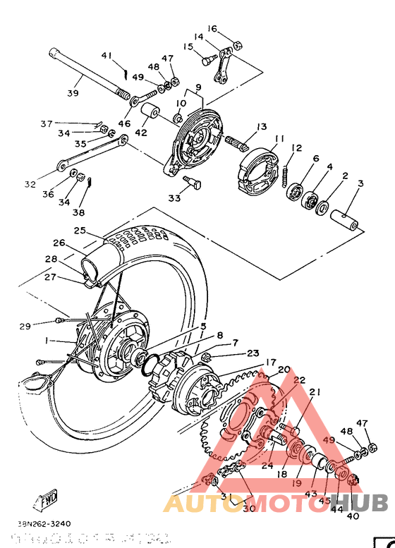 Переднее колесо